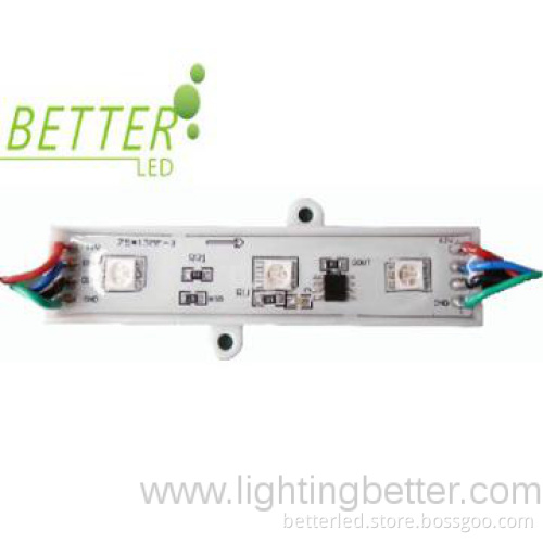 full colour 3 leds RGB led module with Plastic cover
